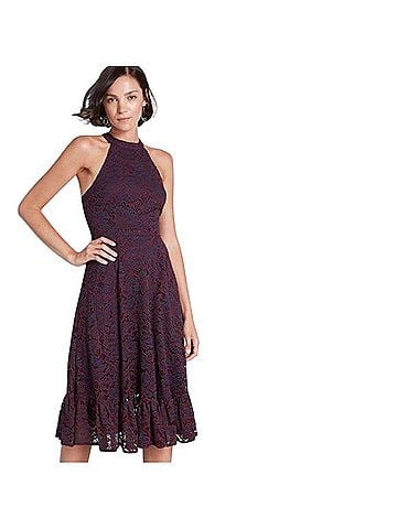 ModCloth A Night Like This Halter Dress Active Dress (view 1)