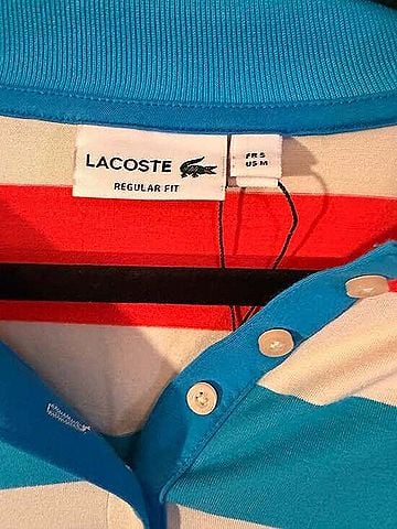 Lacoste Regular Fit Striped Polo Shirt Dress Casual Dress (view 2)