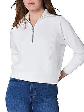 SPANX Air Essentials Half Zip Pullover Sweatshirt (view 2)