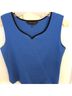 MING WANG Blue Black Jacket Size S - photo 5