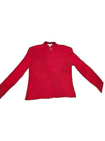 St. John Sport Marie Gray Wool Cardigan (view 1)