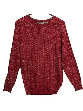 Athleta Metallic Cable Knit Sweater Pullover Sweater (view 1)