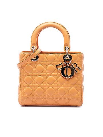 Dior Medium Lambskin Cannage Lady Dior (view 1)
