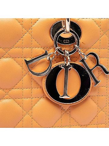 Dior Medium Lambskin Cannage Lady Dior (view 2)