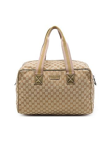 Gucci GG Canvas Web Travel Bag (view 1)