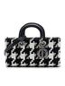Dior 100% Canvas Black Medium Canvas Macro Houndstooth Lady D Joy One size - photo 1