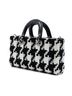 Dior 100% Canvas Black Medium Canvas Macro Houndstooth Lady D Joy One size - photo 3