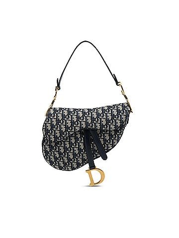 Dior Oblique Canvas Saddle Bag (view 1)