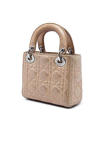 Dior Mini Iridescent Lambskin Cannage Lady Dior (view 2)