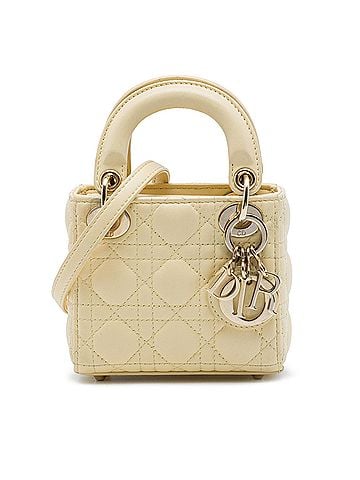Dior Micro Lambskin Cannage Lady Dior (view 1)