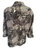 Kim Rogers 100% Polyester Animal Print Black White Button-Down Shirt Size 2X - photo 2