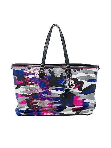Dior Anselm Reyle Large Canvas Camouflage Tote (view 1)