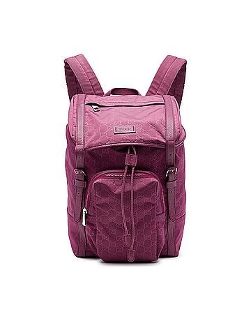 Gucci GG Nylon Double Buckle Backpack (view 1)