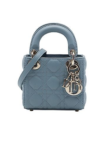 Dior Micro Lambskin Cannage Lady Dior (view 1)