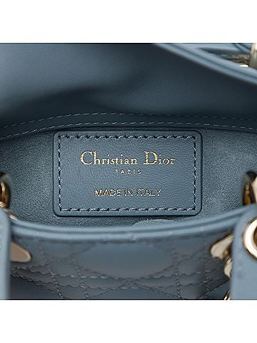 Dior Micro Lambskin Cannage Lady Dior (view 2)