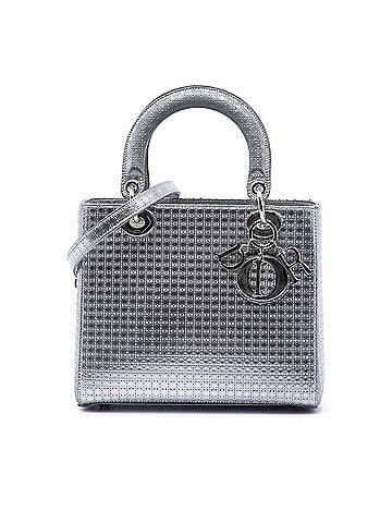 Dior Medium Metallic Patent Microcannage Lady Dior (view 1)