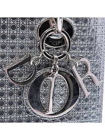 Dior Medium Metallic Patent Microcannage Lady Dior (view 2)