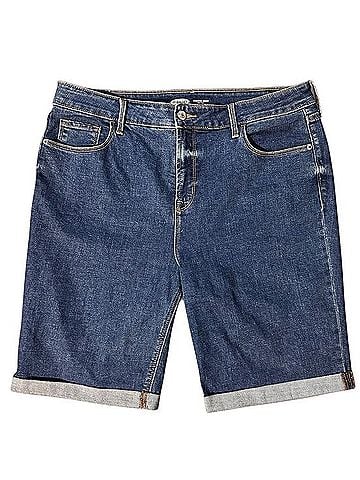 Old Navy High Rise Bermuda Denim Shorts (view 1)