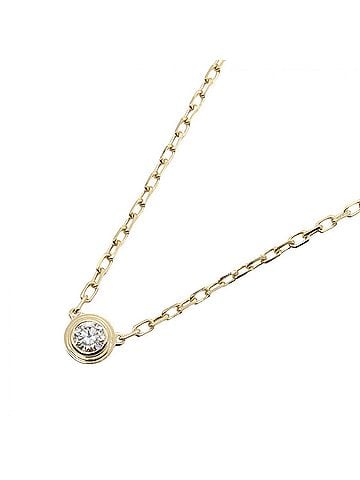 Cartier Cartier d'Amour SM Diamond Necklace, 18K (Yellow Gold), Diamond, Women's, Gold Tone, Clear CRB7215800 (view 1)