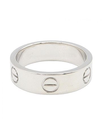 Cartier Cartier Love Ring, 18K White Gold (18KWG), Silver Tone, B4084700 (Men's/Women's) (view 2)