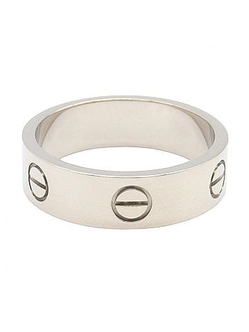 Cartier Cartier Love Ring, 18K White Gold (18KWG), Silver Tone, B4084700 (Men's/Women's) (view 2)