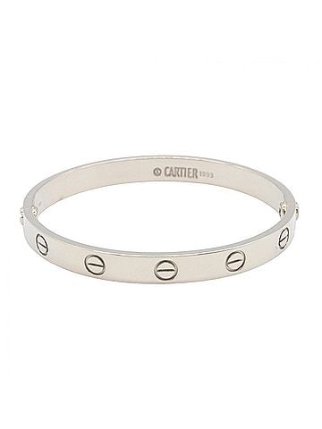 Cartier Cartier Love Bracelet, 18K White Gold (WG), Women's, Silver Tone, B6067600 (view 1)