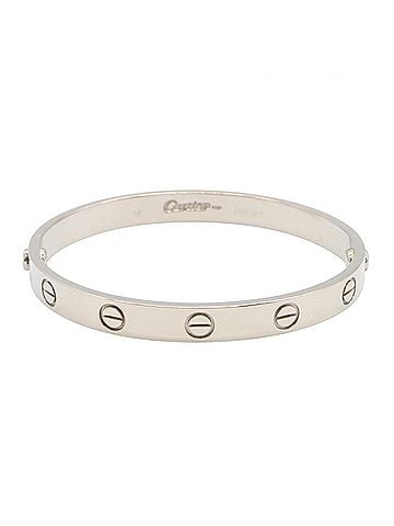Cartier Cartier Love Bracelet, 18K White Gold (WG), Women's, Silver Tone, B6067600 (view 2)