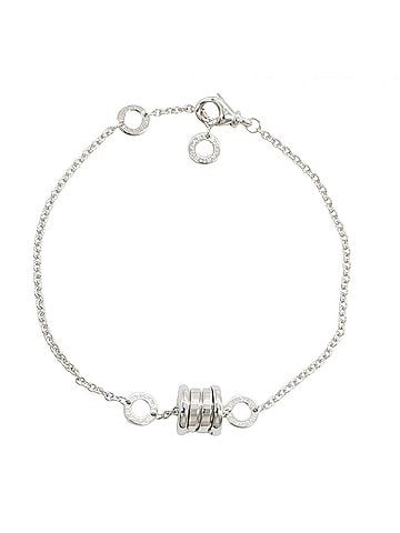 Bvlgari Bvlgari Bulgari B-zero1 Element Bracelet, 18K White Gold (WG), Women's, Silver Tone (view 1)