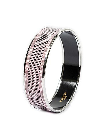 Hermes Leather Goods Enamel Bangle MM (view 1)