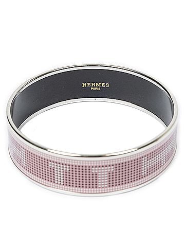 Hermes Leather Goods Enamel Bangle MM (view 2)