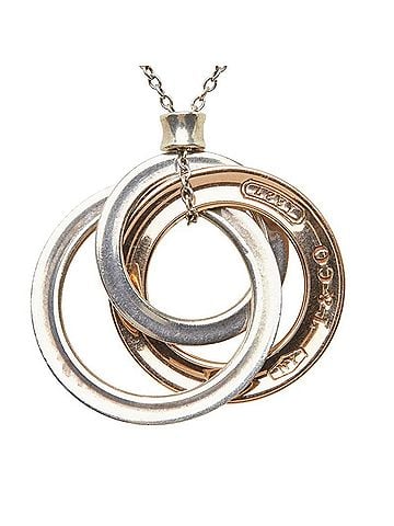 Tiffany & Co. Tiffany &amp; Co. 1837 Interlocking Circle Necklace, Sterling Silver (SV925), Women's. (view 2)