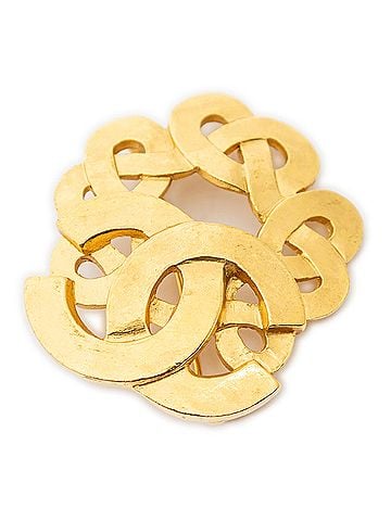 Chanel CC Twisted Brooch (view 1)