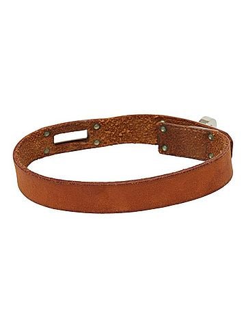 Hermès Hermes Kelly Double Tour Bracelet, Brown, Silver Hardware, Leather, Metal, Women's. (view 2)