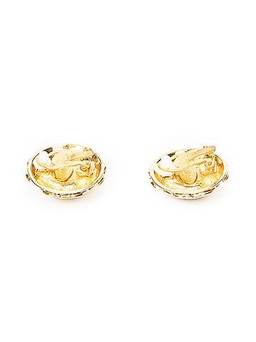 Chanel CC Gripoix Clip On Earrings (view 2)