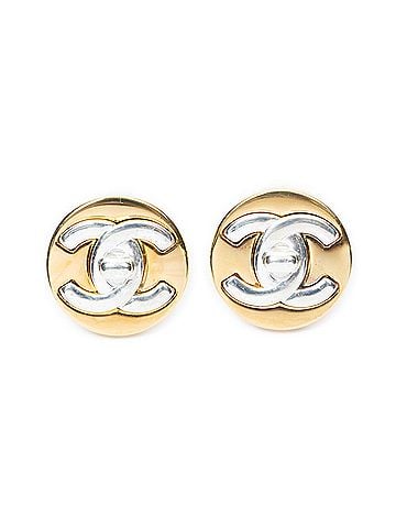 Chanel CC Turnlock Motif Clip On Earrings (view 1)