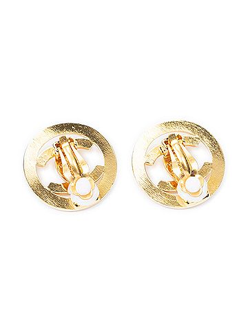 Chanel CC Turnlock Motif Clip On Earrings (view 2)