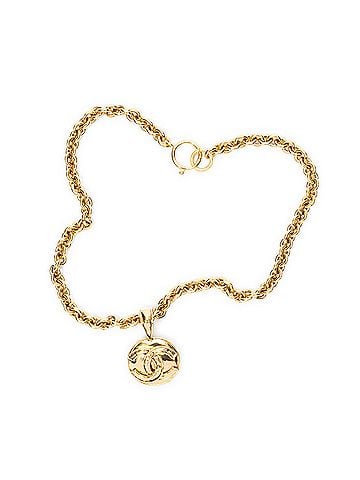 Chanel CC Round Pendant Necklace (view 1)