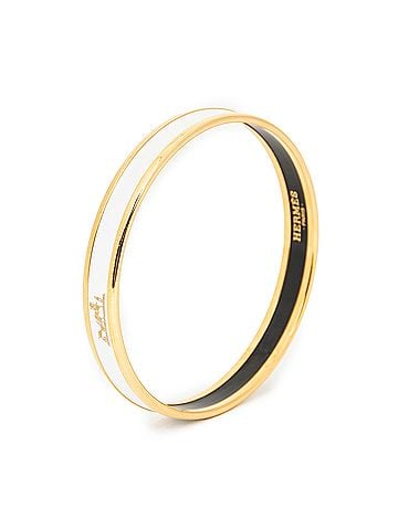 Hermes Leather Goods Enamel Bangle PM (view 1)
