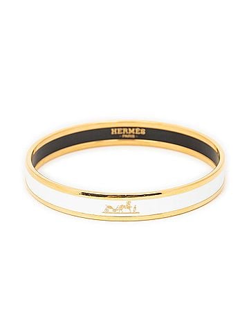 Hermes Leather Goods Enamel Bangle PM (view 2)