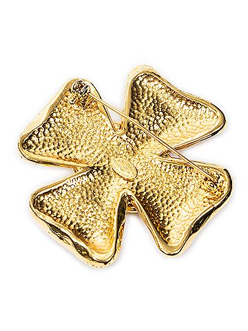 Chanel Vintage CC Cross Brooch Pin (view 2)