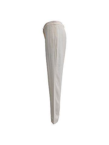 Alexander McQueen Alexander Mcqueen Straight-Leg Trousers in White Viscose (view 2)