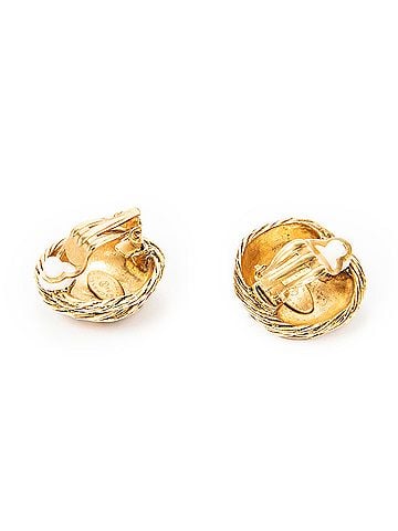 Chanel CC Round Clip On Earrings (view 2)