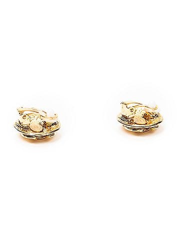 Chanel CC Round Clip On Earrings (view 2)