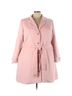 ModCloth Solid Pink Mod Cloth Coat Size 3X - photo 1