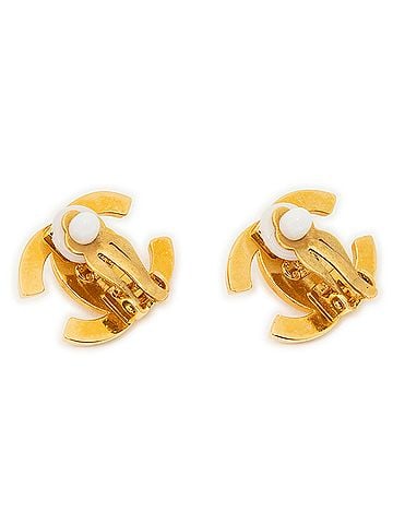 Chanel CC Turnlock Motif Clip On Earrings (view 2)