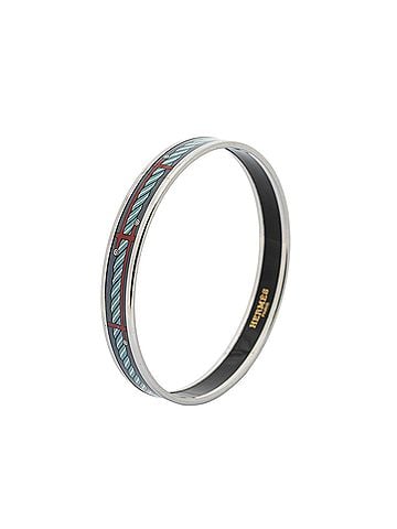 Hermes Leather Goods Enamel Bangle PM (view 1)