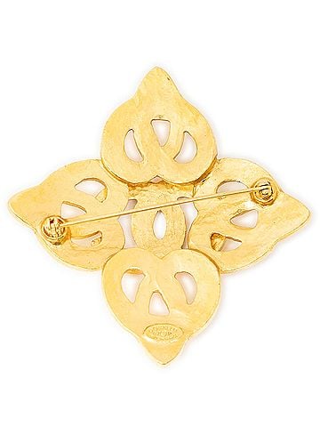 Chanel CC Quatrefoil Knot Brooch Pin (view 2)