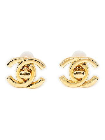 Chanel CC Turnlock Motif Clip On Earrings (view 1)