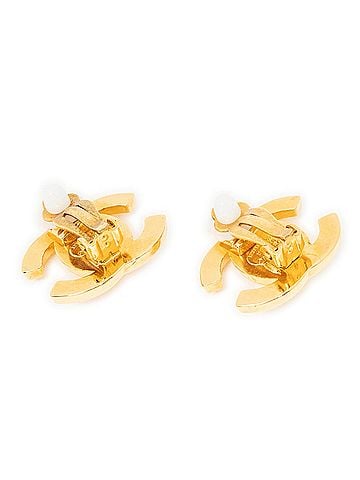Chanel CC Turnlock Motif Clip On Earrings (view 2)