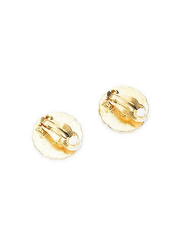 Chanel CC Round Clip On Earrings (view 2)